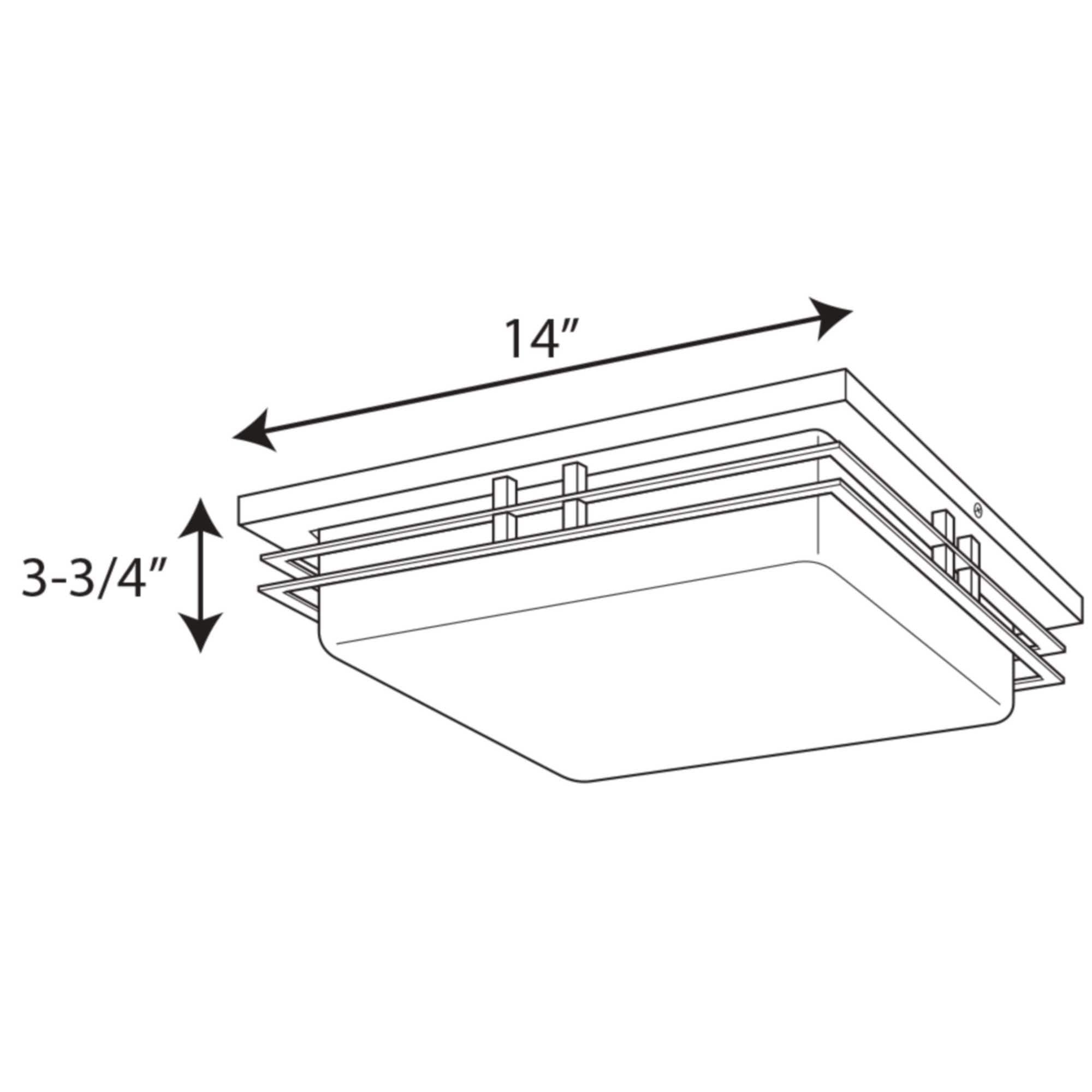 Progress Lighting Helm Acrylic LED Flush Mount Light