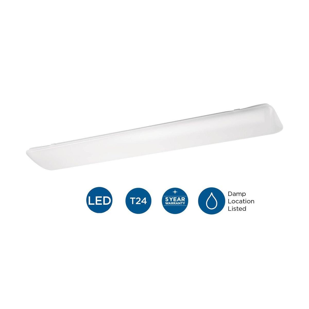 Progress Lighting, Linear Cloud, 1-Light, Ceiling Light, White, Acrylic Shade