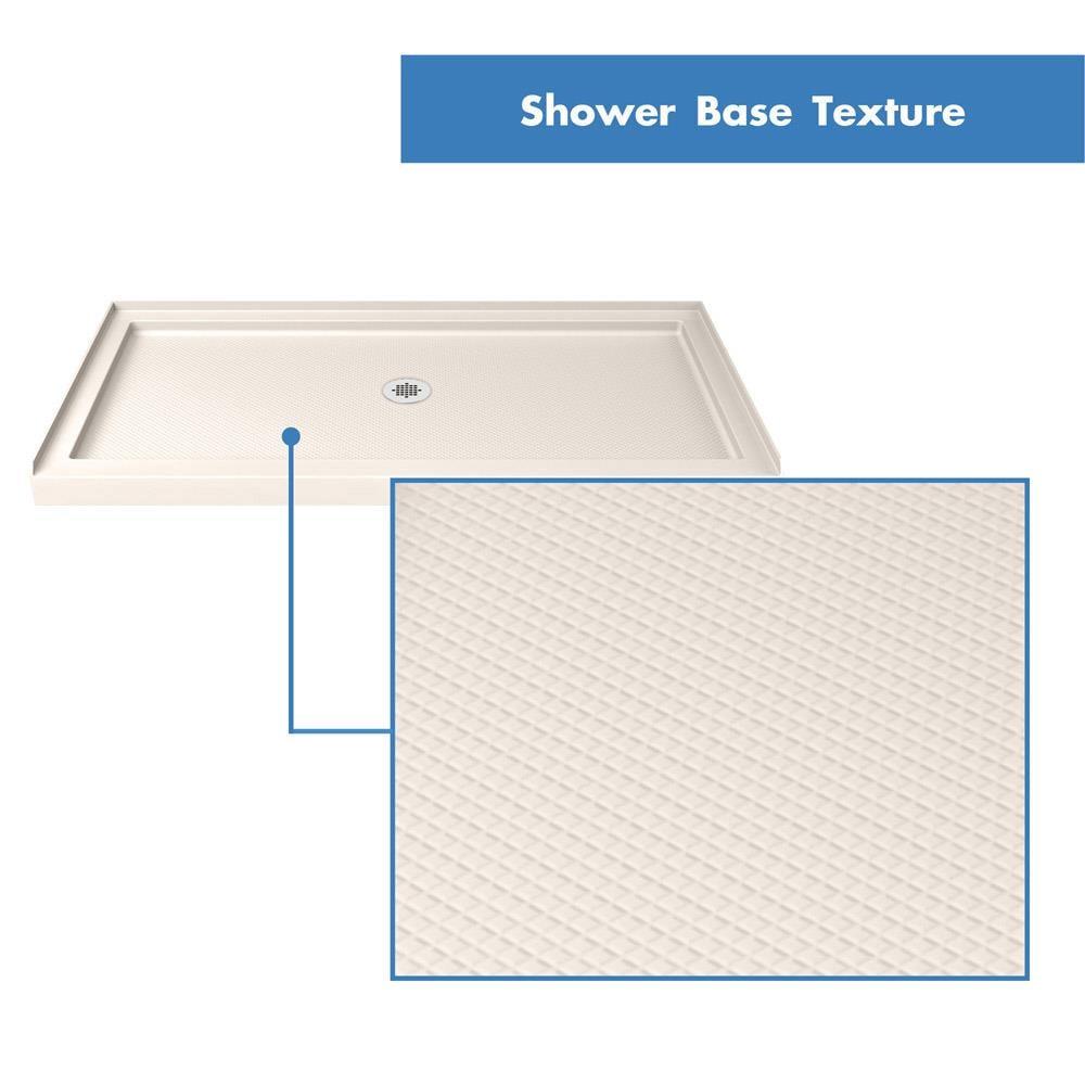 Biscuit Rectangular Acrylic Single Threshold Shower Base