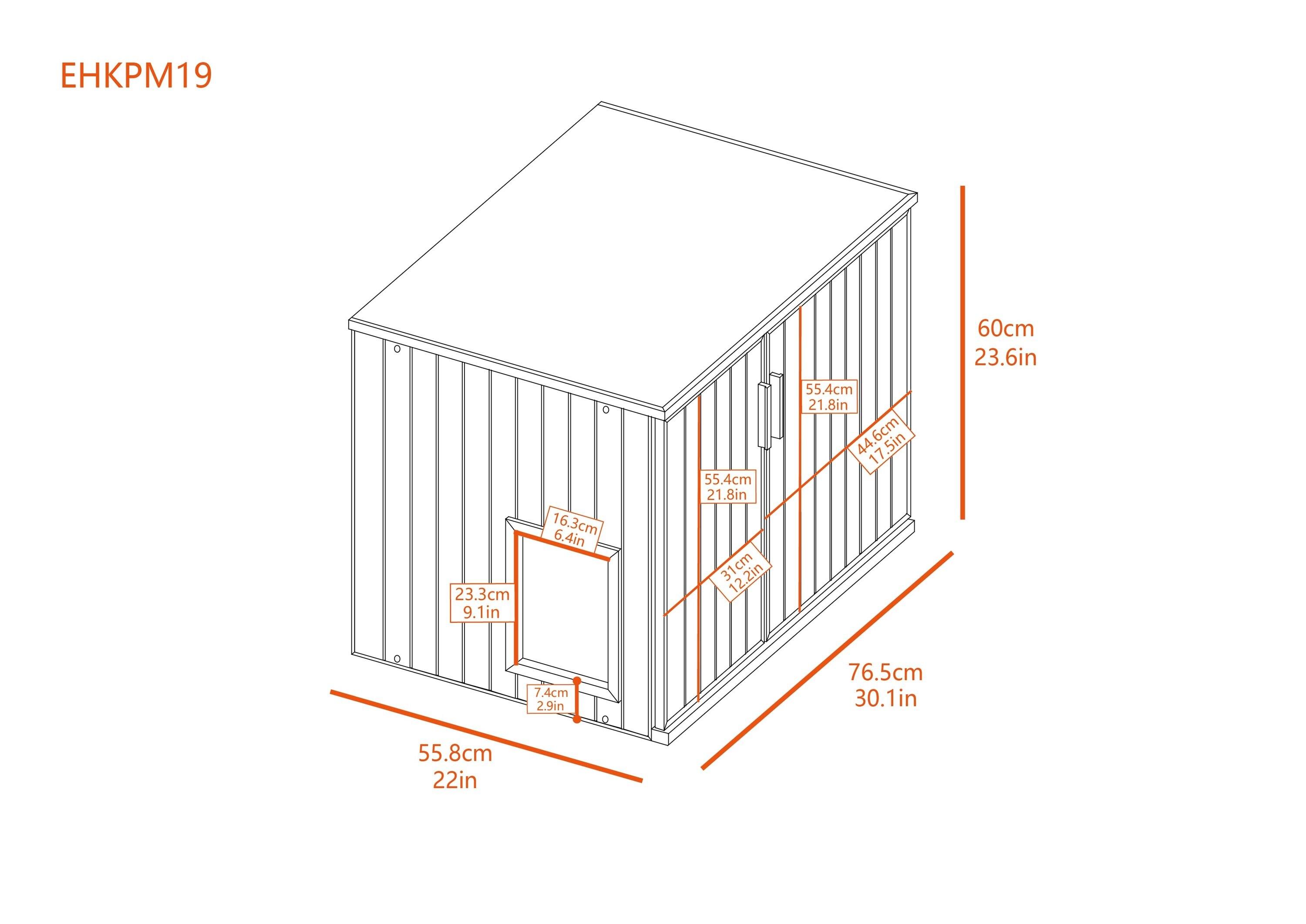 New Age Pet® ECOFLEX® Promax Litter Loo® Litter Box Enclosure Table, Espresso Black - Durable Wood Plastic Composite Cat Litter Box Furniture with No-Track Litter Mat, Easy Clean, Quick Assembly