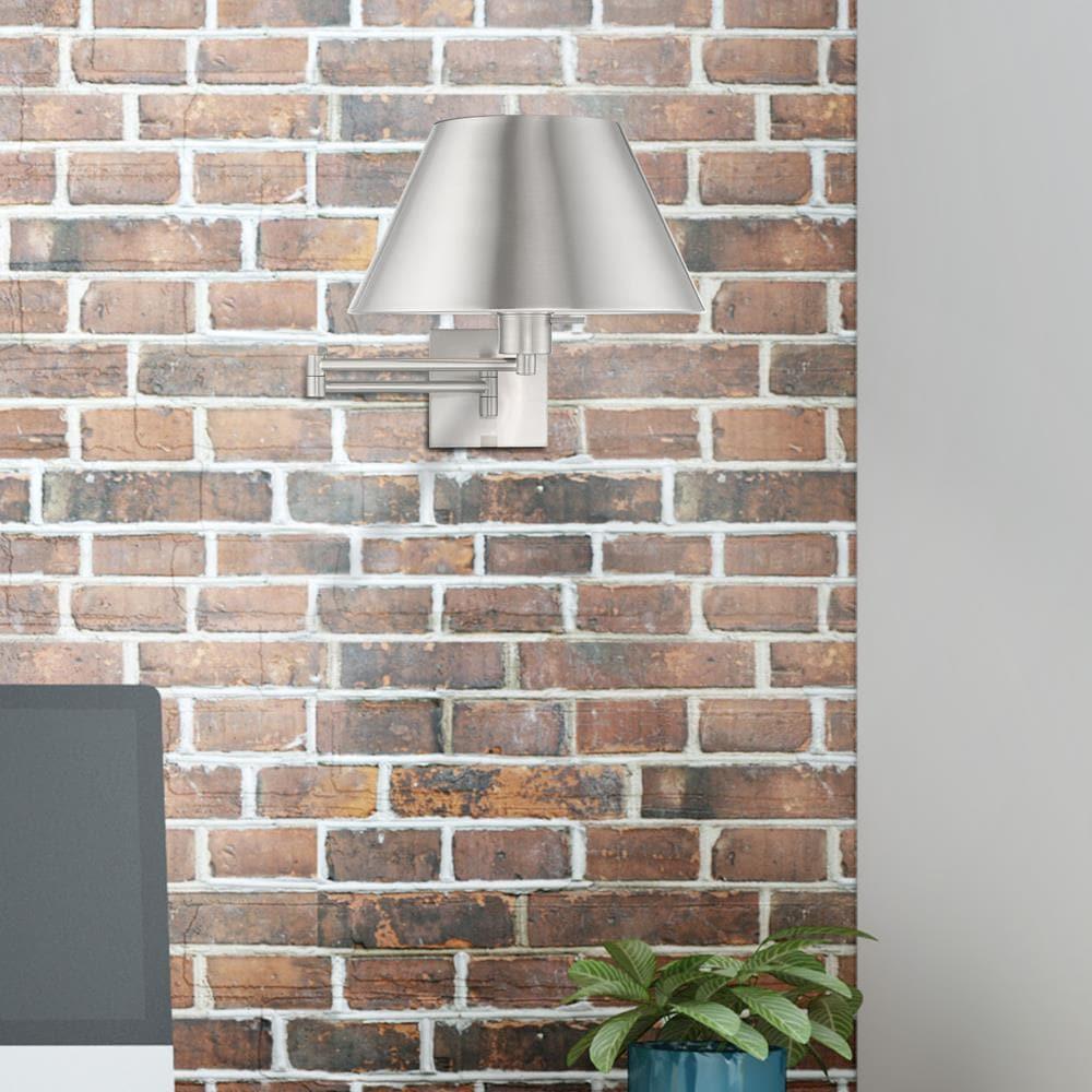 Livex Lighting 1 - Light Wall Light in  Brushed Nickel