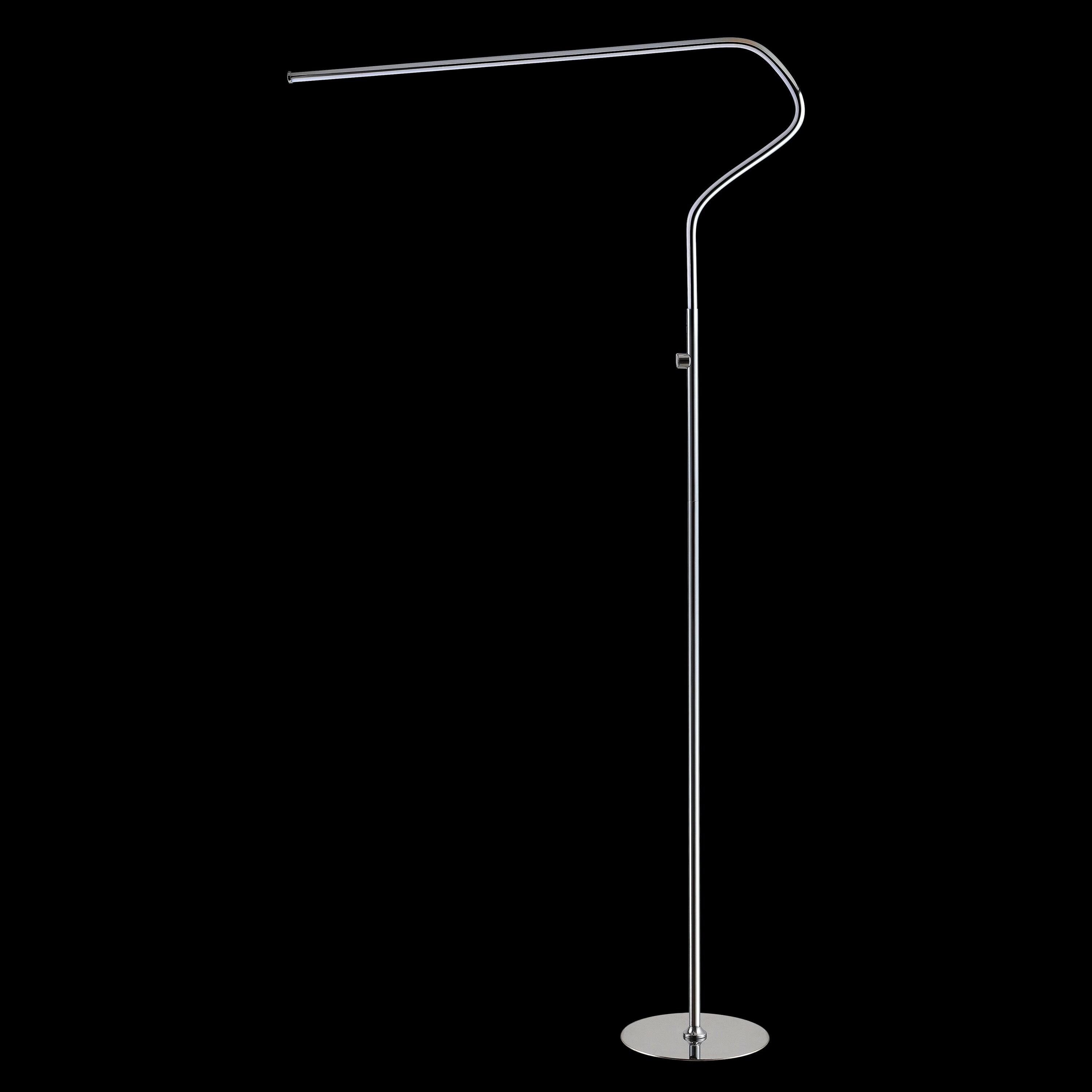 JONATHAN Y JYL7020A Julian 65.25" Integrated LED Metal Floor Lamp, Minimalistic, Modern, Contemporary for living room, dinning room, bedroom, office, Chrome