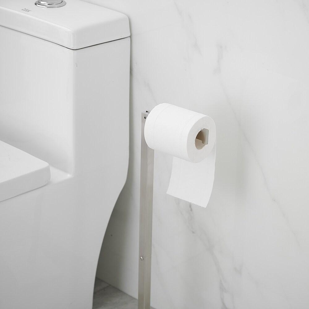 Free Standing Toilet Paper Holder with Weighted Base
