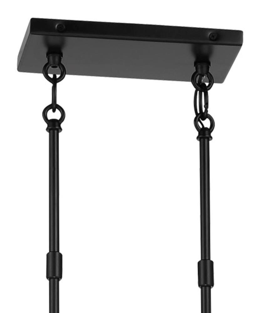 6-Light Kitchen Island Light in Coal