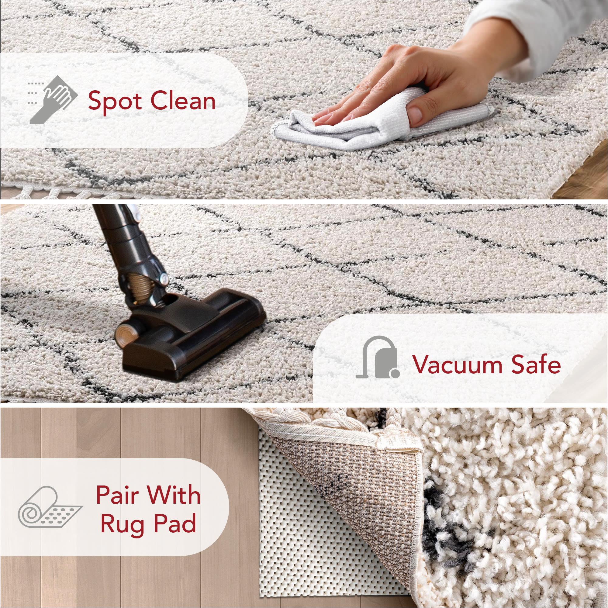 Nuloom Jessie Trellis 10x14 Indoor Area Rug for Living Room Bedroom Dining Room, Off White/Charcoal