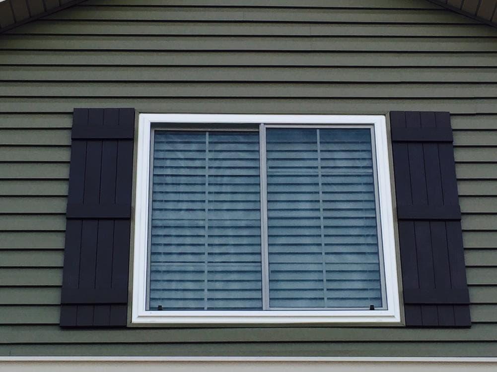 12"W x 45"H Lifetime Vinyl, TailorMade Three Board Spaced (2 Batten), Board-n-Batten Shutters, Paintable