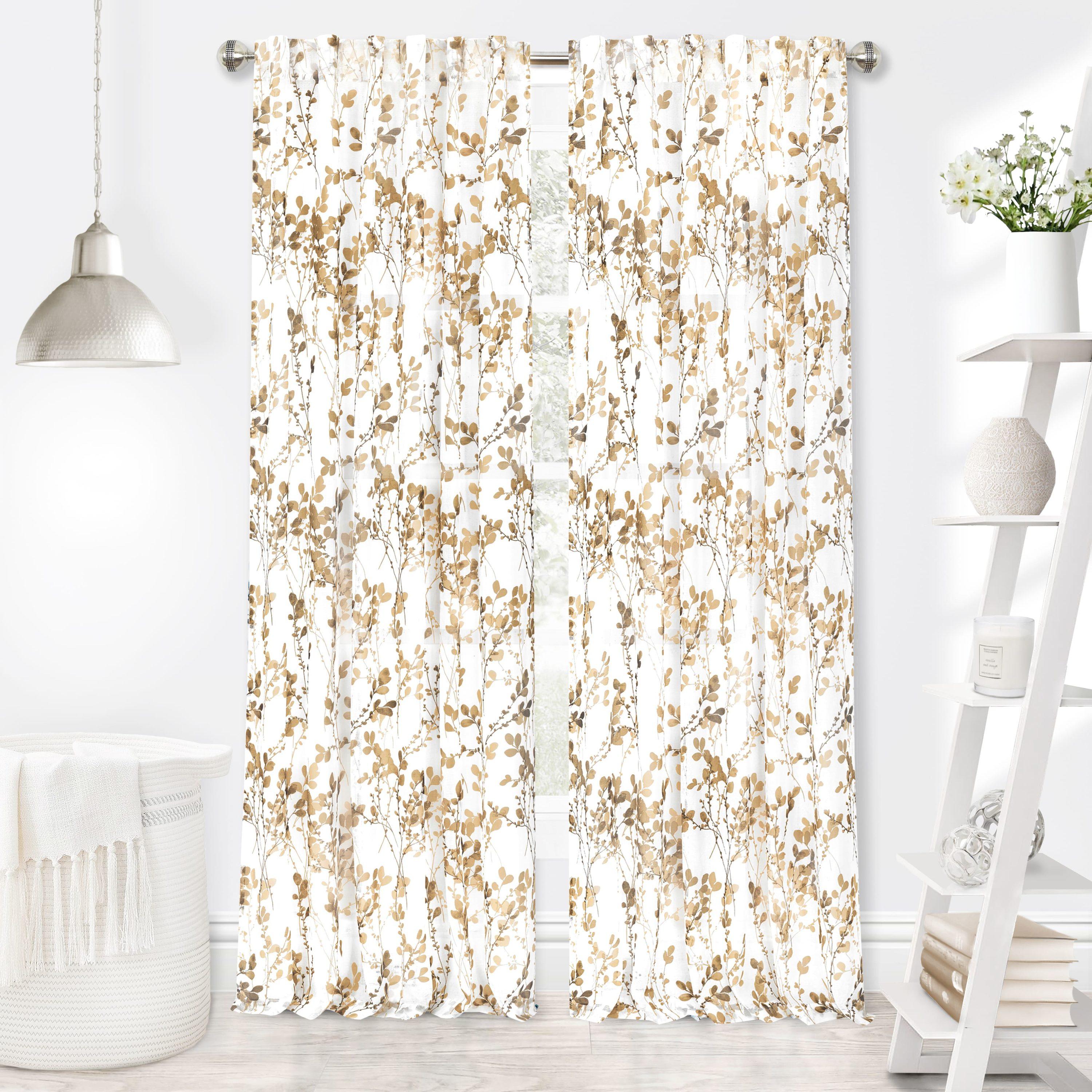 Molineux Polyester Semi Sheer Curtain Panel