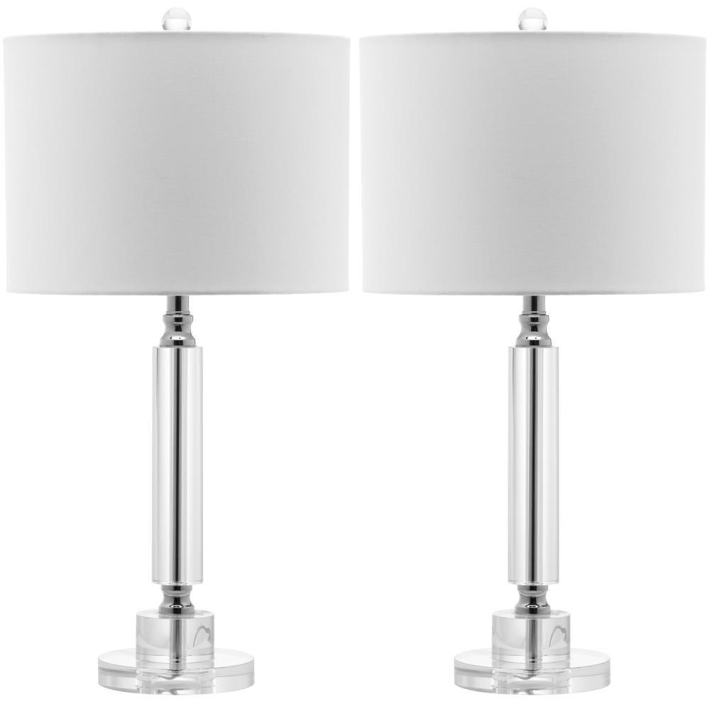 Deco Column Crystal Lamp (Set of 2) - Clear - Safavieh