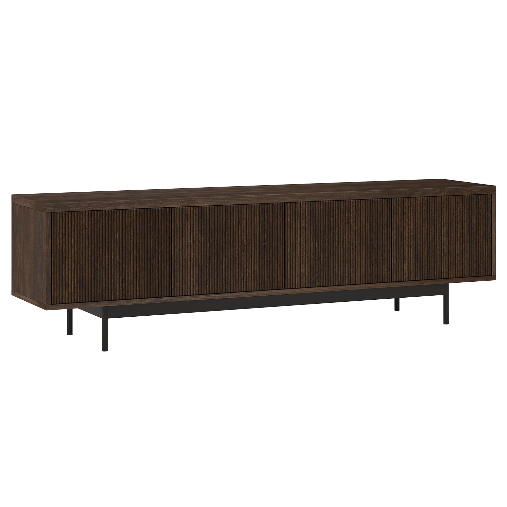 Evelyn&Zoe Whitman Rectangular TV Stand for TV's up to 75" in Alder Brown