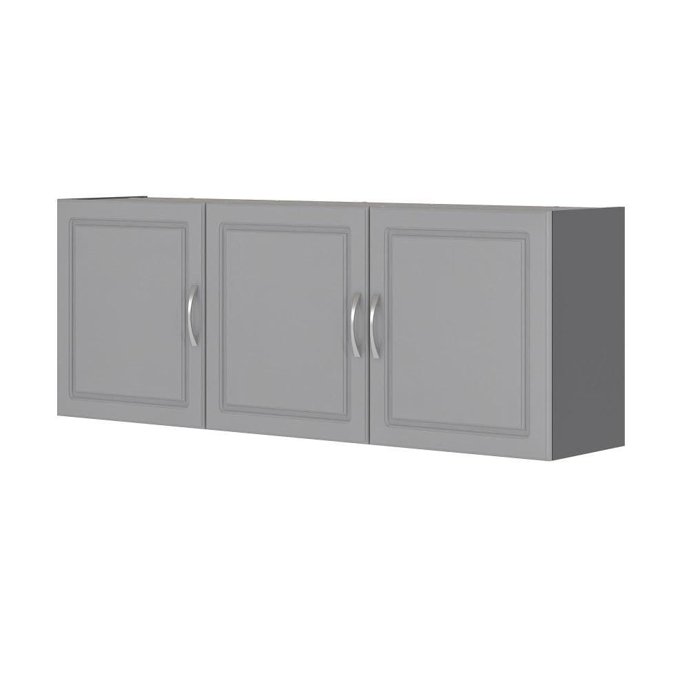 Kendall 54" Wall Cabinet, Graphite Gray/Light Gray