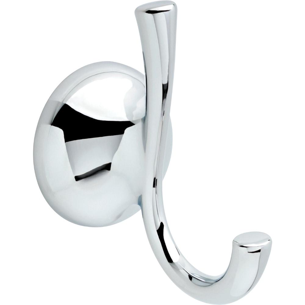 Delta Chrome Double Robe Hook with Polished Finish