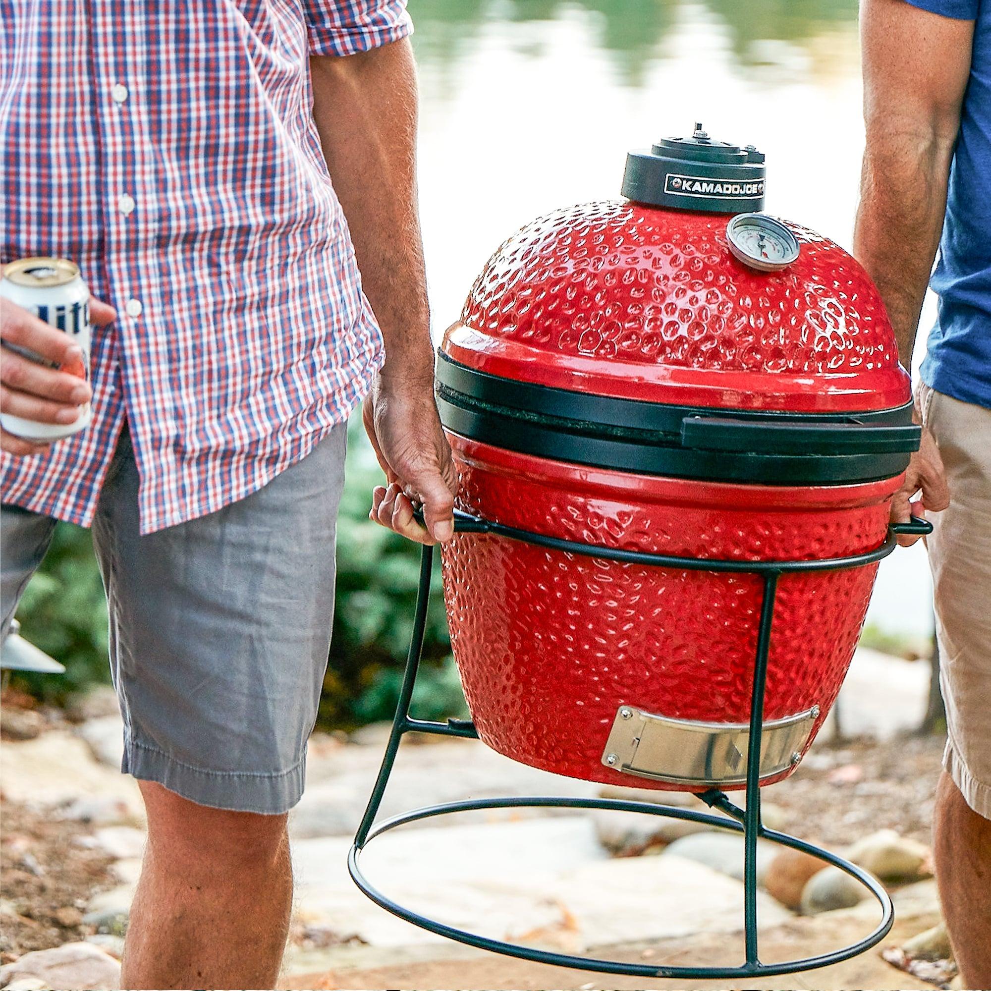 Kamado Joe Joe Jr 13.5-inch Portable Charcoal Grill in Red