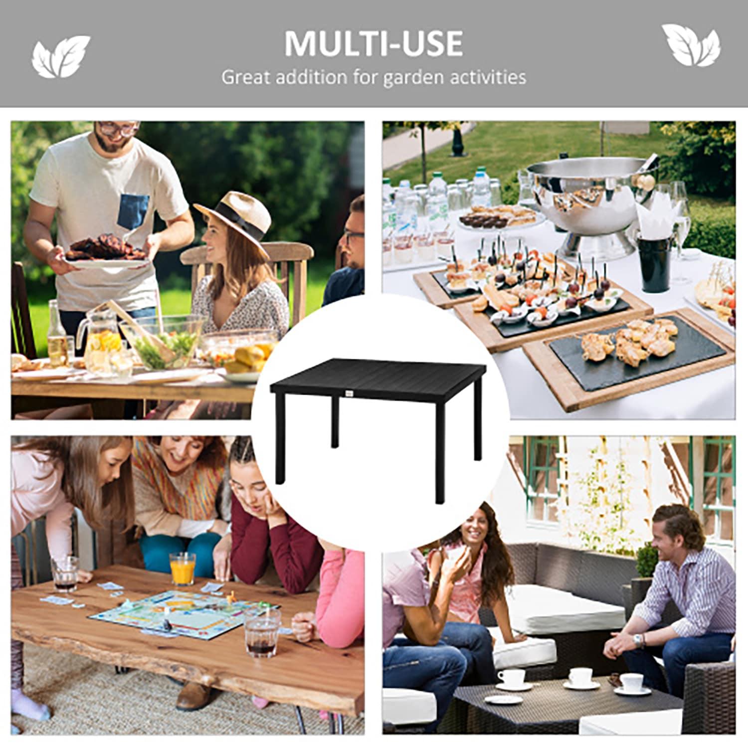 Outsunny Rectangular Outdoor Dining Table