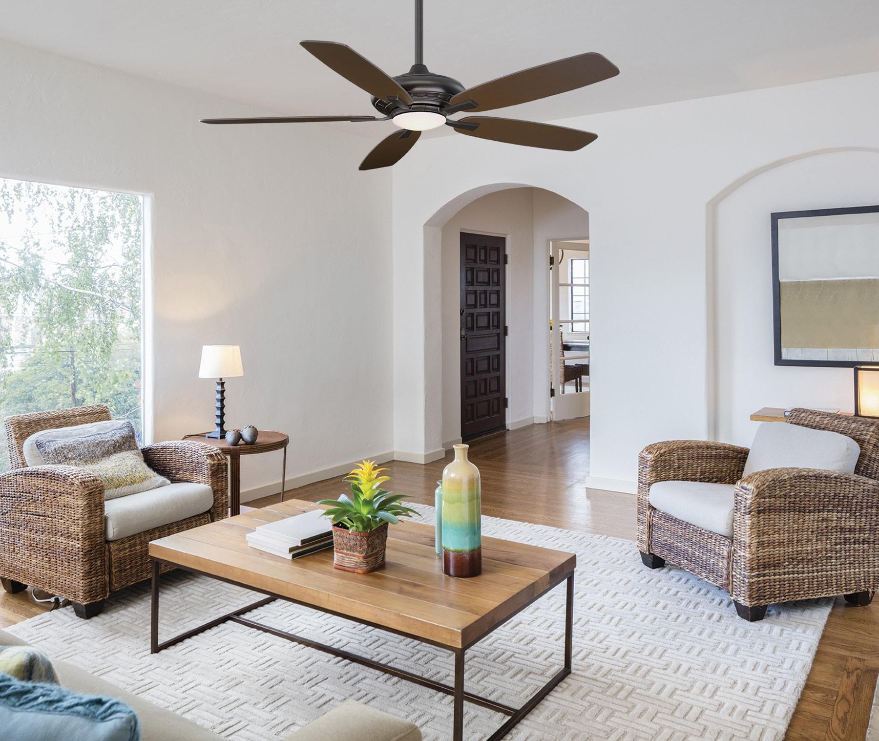 Minka Aire 52'' Laskintown 5 - Blade LED Standard Ceiling Fan with Remote Control and Light Kit Included