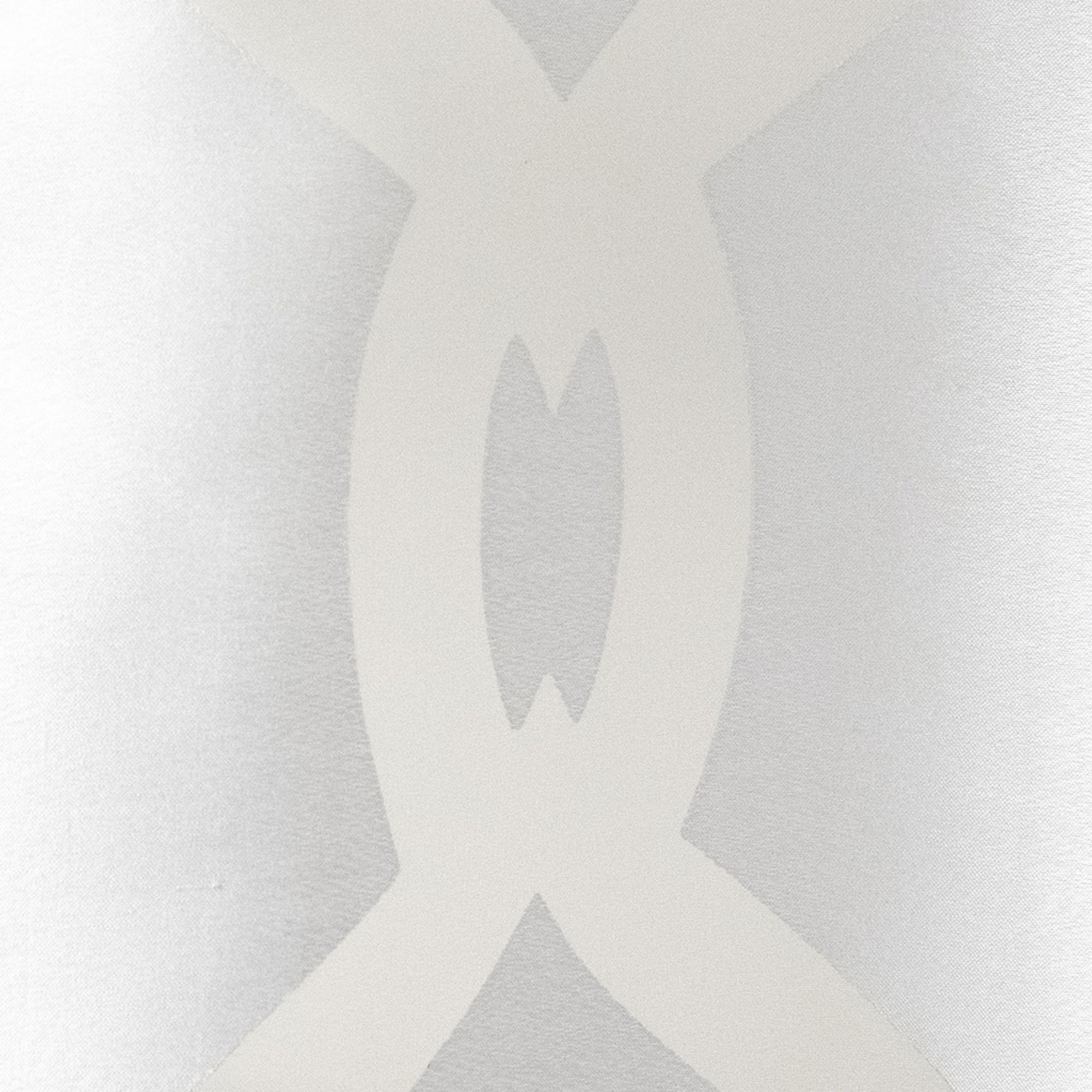 Set of 2 96"x54" Rio Sheer Window Curtain Panel White - Exclusive Home: Geometric Grommet Top, Indoor Use, OEKO-TEX Certified