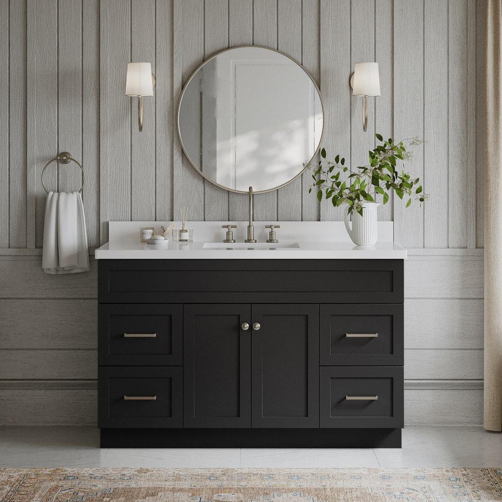 Ariel F055s-Wq-Vo Hamlet 55" Freestanding Single Basin Vanity Set - Black