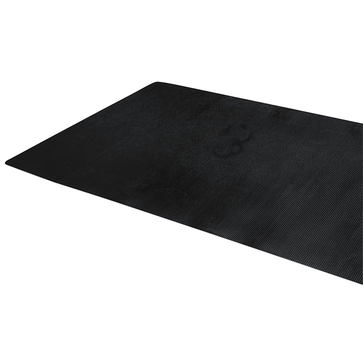 Indoor/Outdoor Rubber Scraper Mat, 36 in. x 6﻿ ft., Black