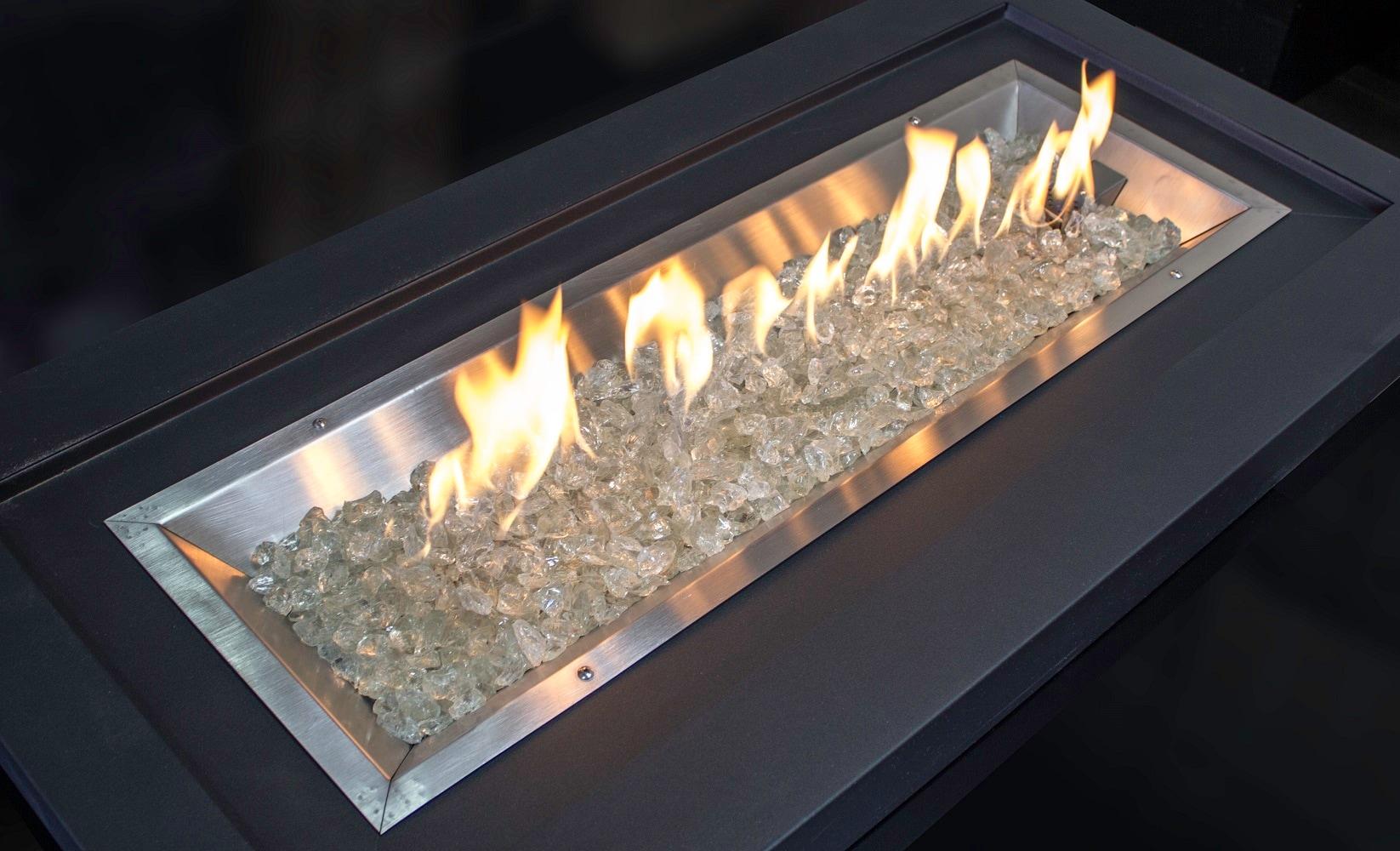 20 lbs Clear Recycled Fire Pit Glass for Modern Decor