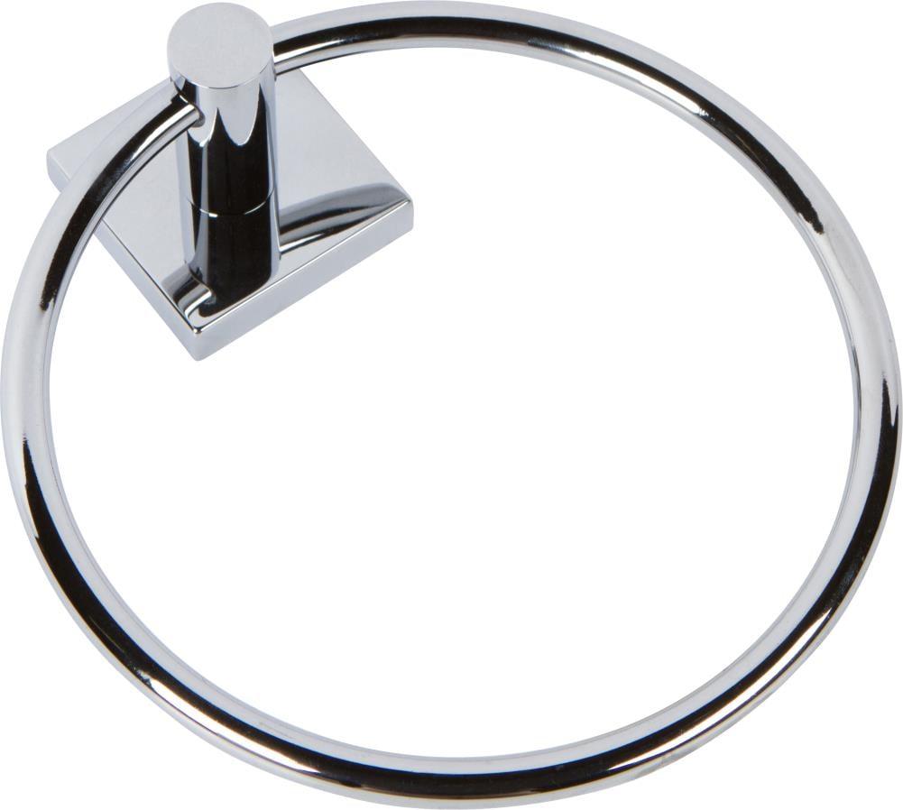 Satin Chrome Wall Mounted Circular Towel Ring