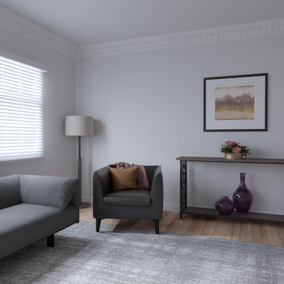 Ekena Millwork 7 3/4"H x 5 1/2"P x 9 1/2"F x 94 1/2"L Odessa Leaf Dentil Crown Moulding