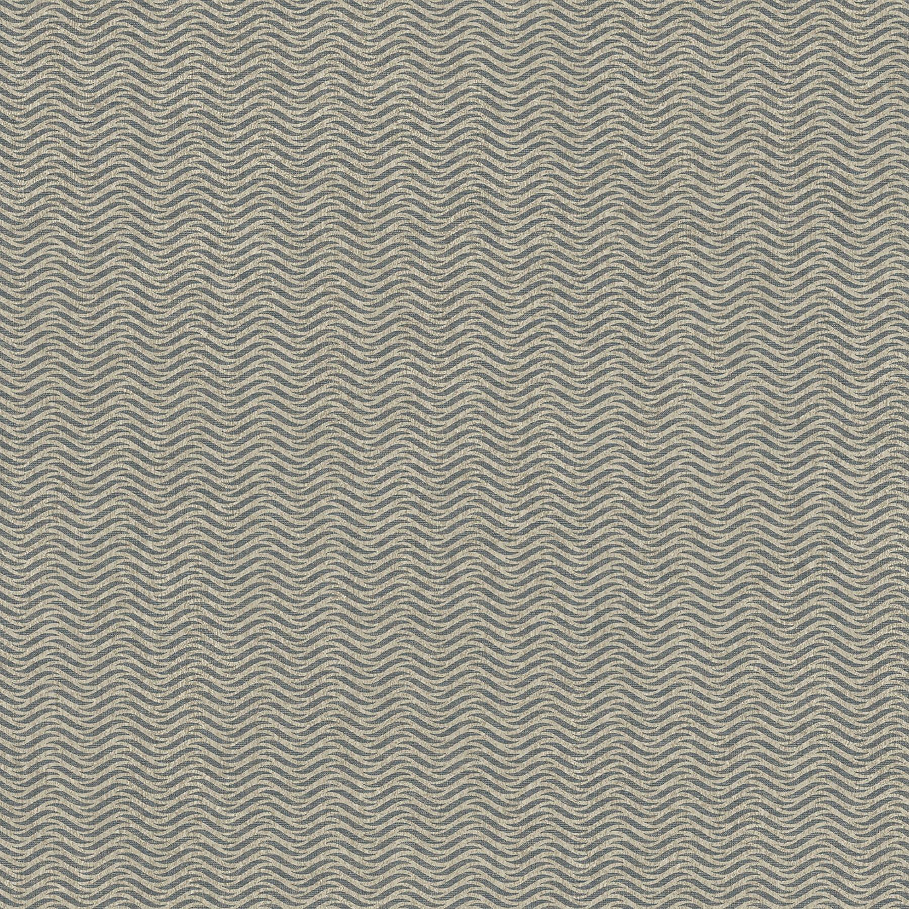 Jude Coffee Brown Woven Waves 3D Wallpaper