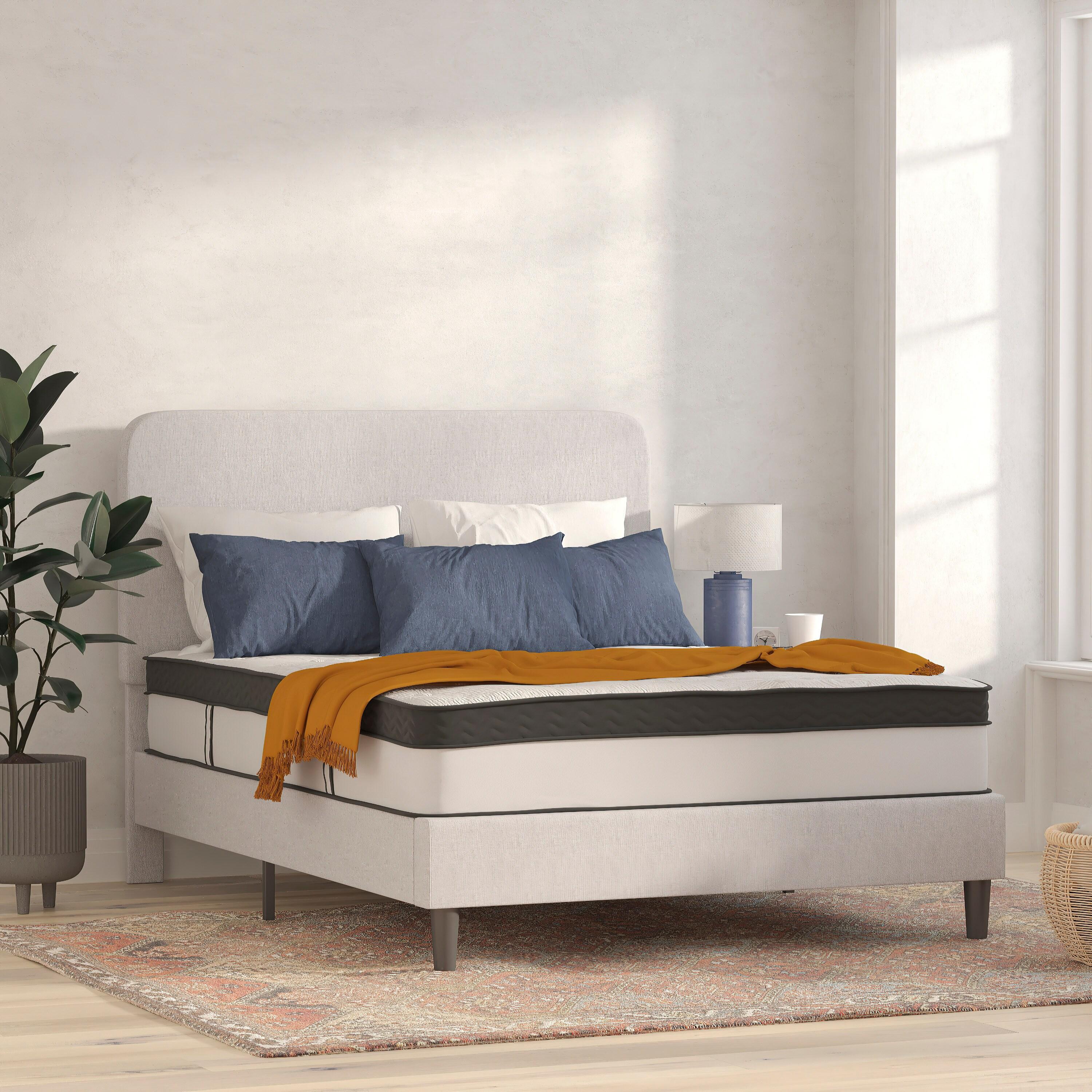 Flash Furniture Capri Comfortable Sleep 12 Inch CertiPUR-US Certified Memory Foam & Pocket Spring Mattress, Queen Mattress in a Box