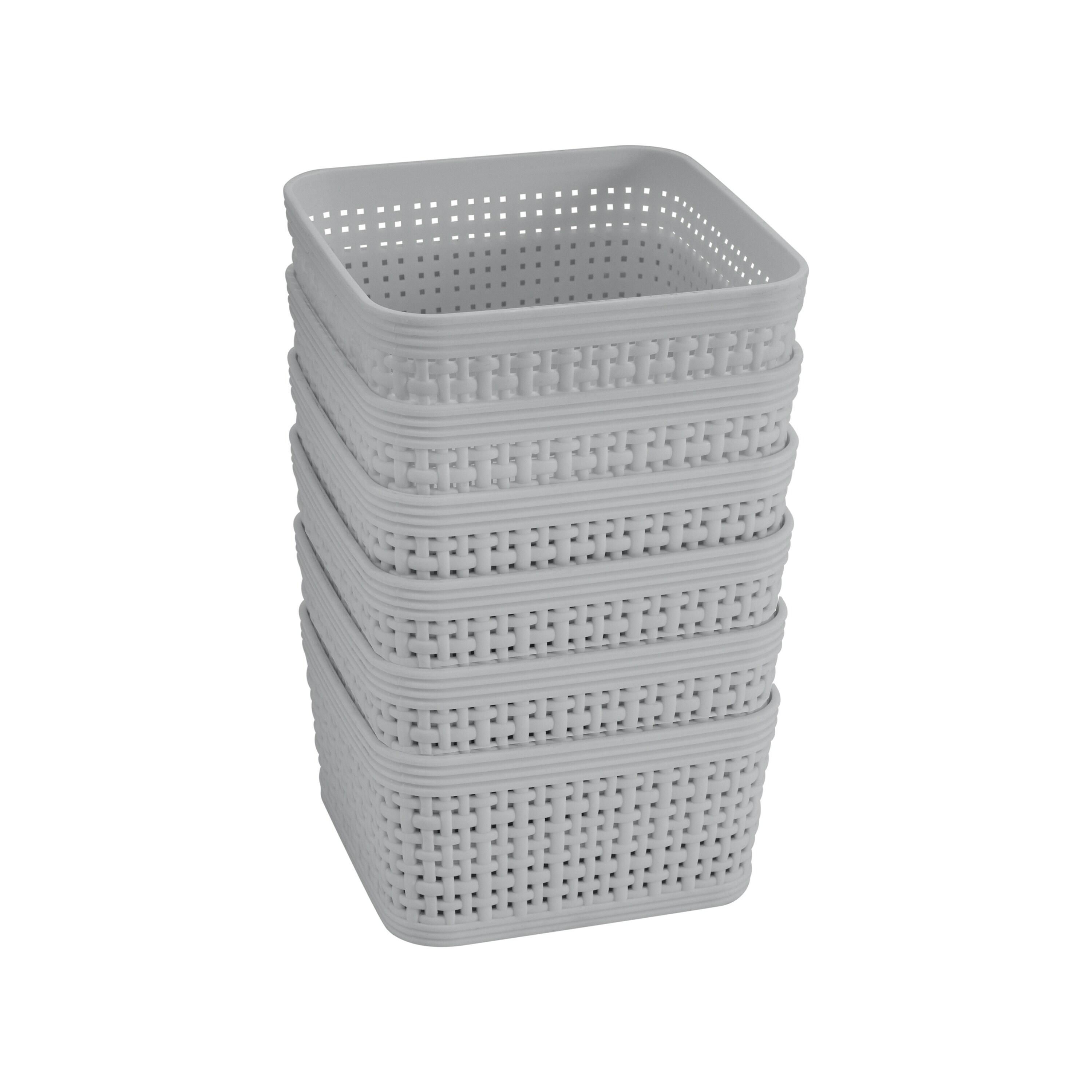 Simplify Simplify Plastic Basket (Set of 6)