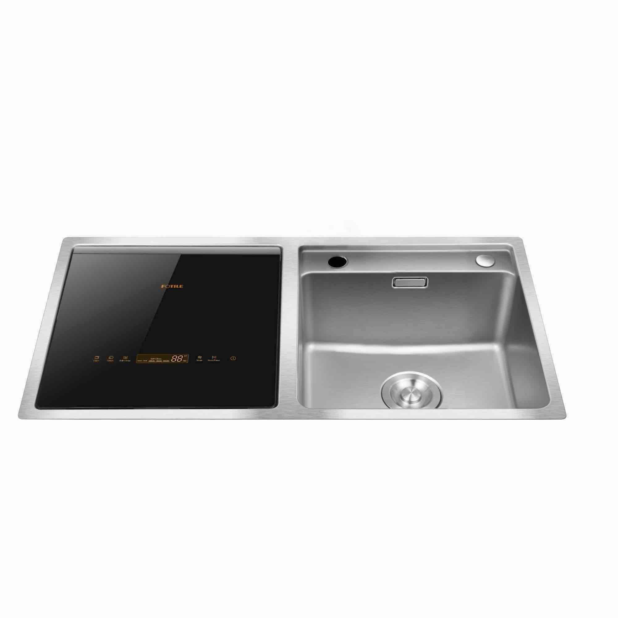FOTILE Left Orientation, 2-In-1 In Sink Dishwasher 18-in Top Control Built-In Dishwasher, 57.8-dBA Standard Sound Level
