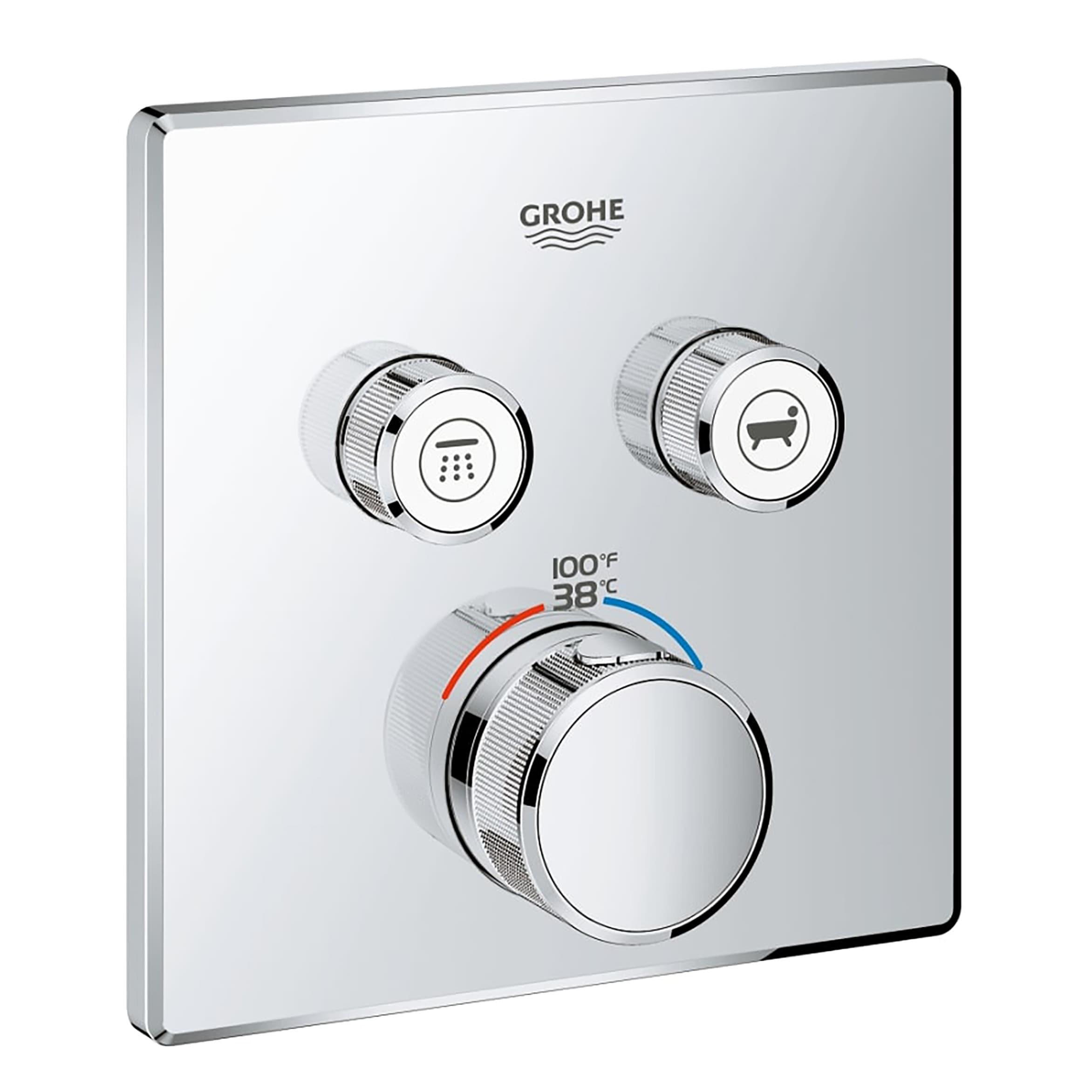 Grohtherm® SmartControl Dual Function Thermostatic Trim with Control Module