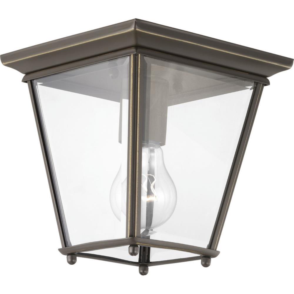 Calais Transparent Square Outdoor Flush Mount