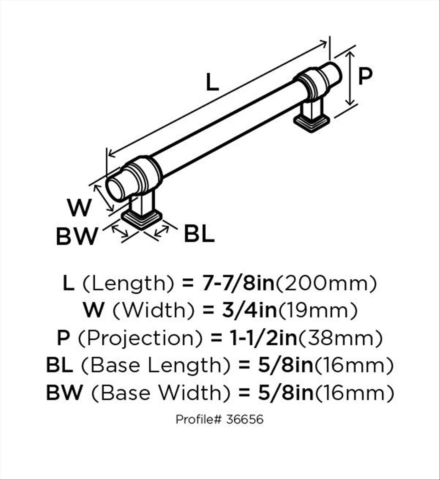 Glacio 6 5/16" Center to Center Bar Pull