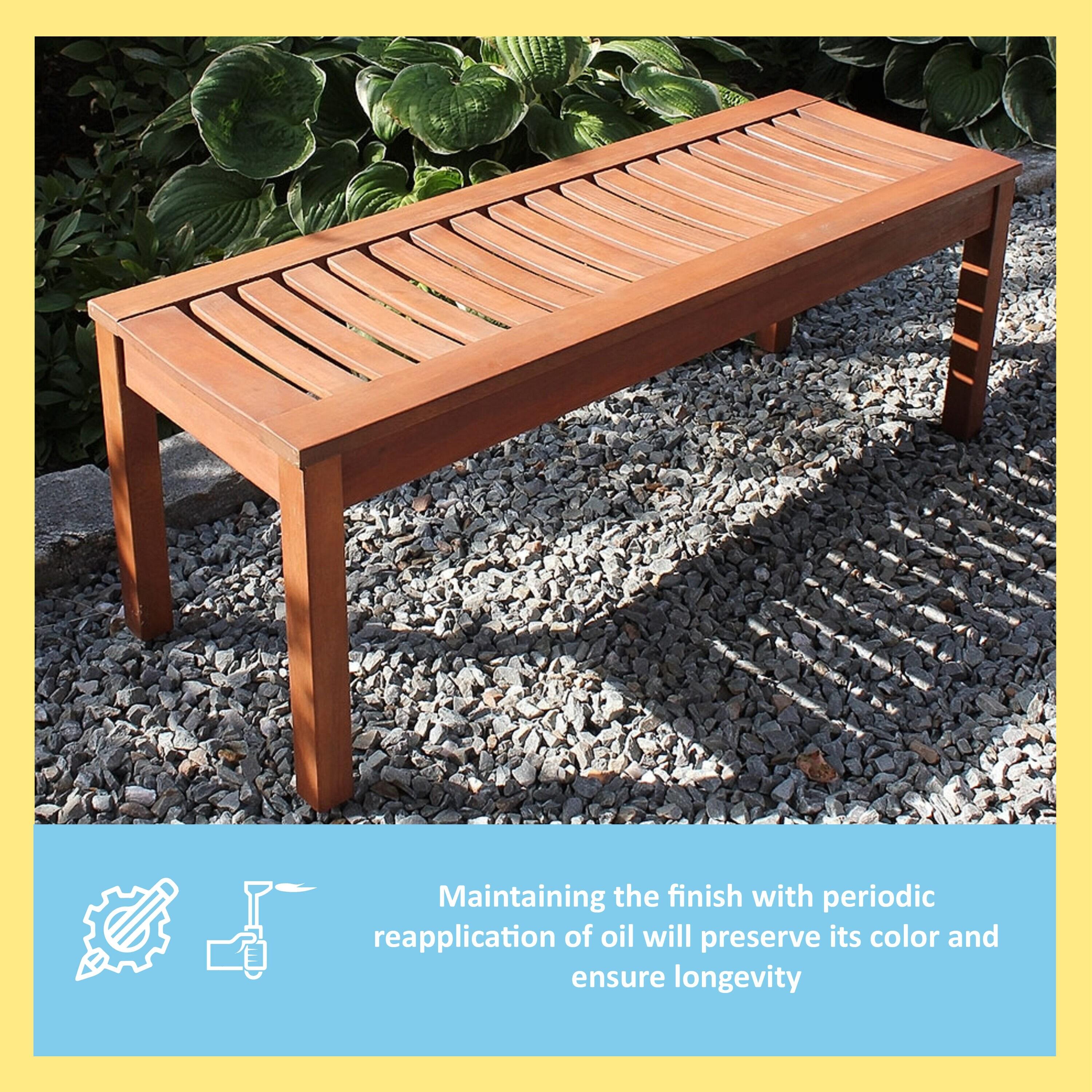Eucalyptus Outdoor Bench