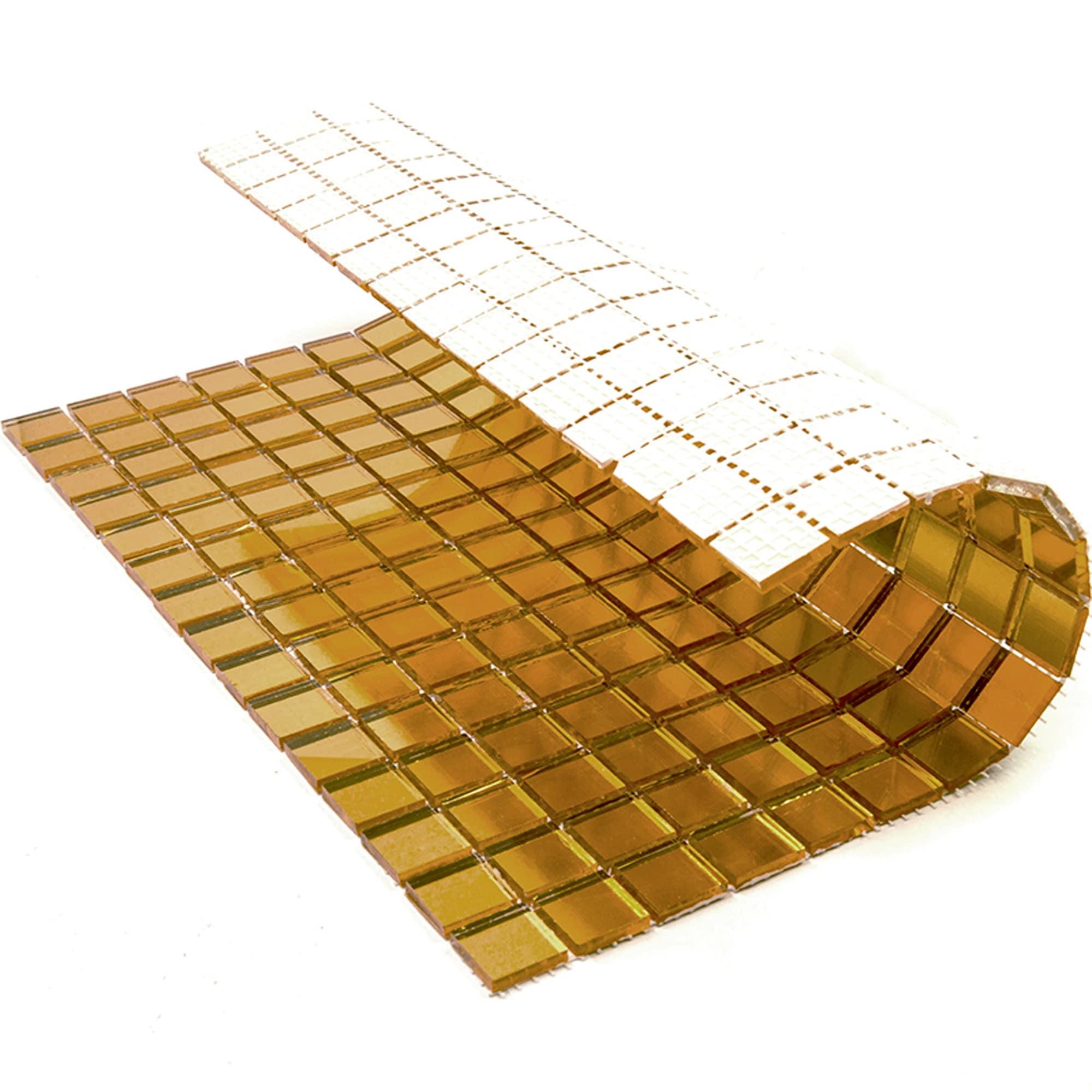 Altin 0.8" x 0.8" Glass Grid Mosaic Wall & Floor Tile