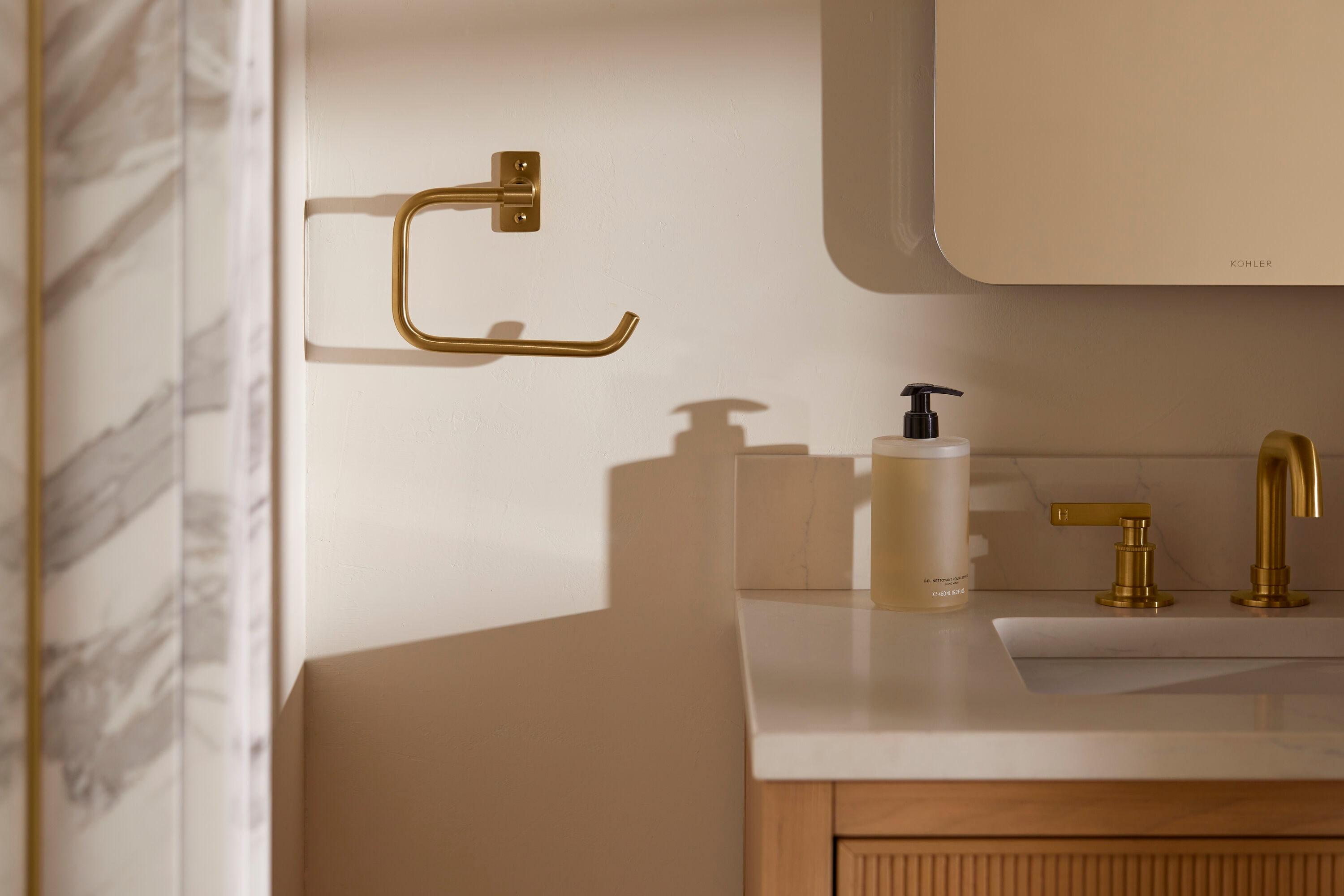 Purist® Wall Mounted Towel Ring for Bathroom, Metal Bathroom Hand Towel Ring