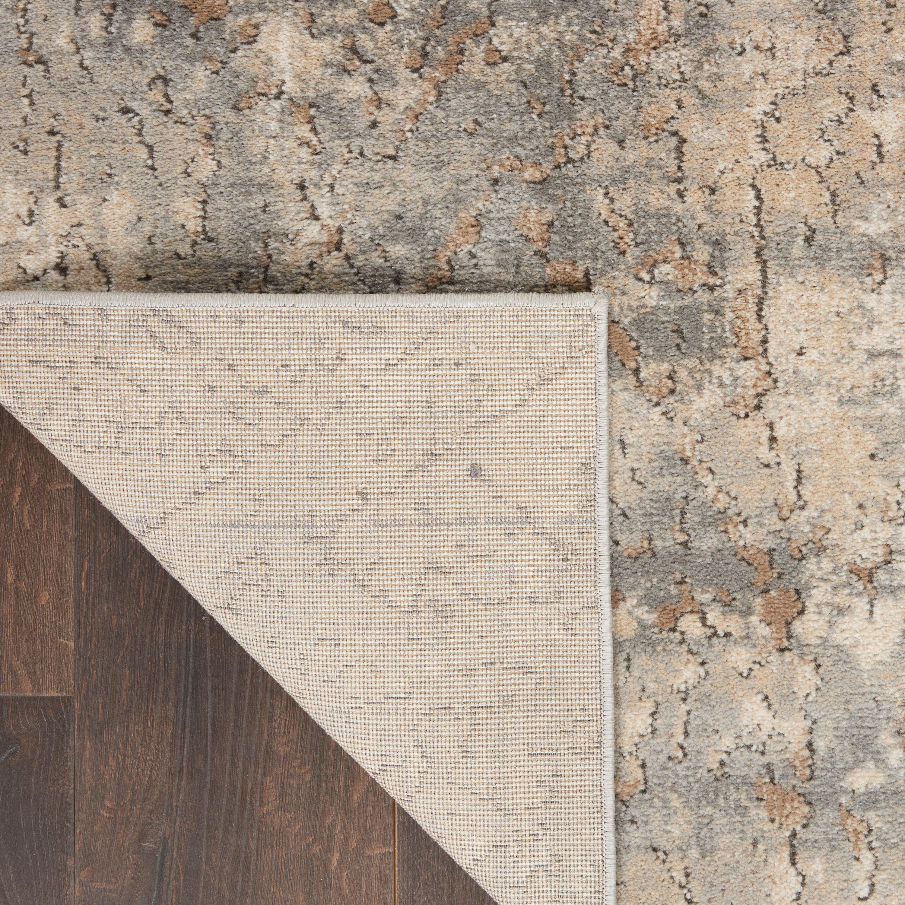 Nourison Concerto Abstract Contemporary Area Rug Beige Grey 5'3" x 7'3"