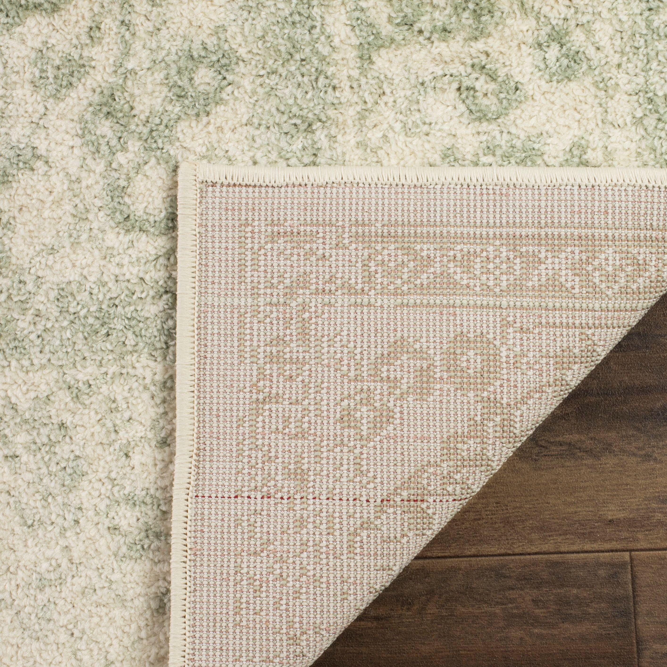 SAFAVIEH Adirondack Wyatt Distressed Area Rug, Ivory/Sage, 3' x 5'