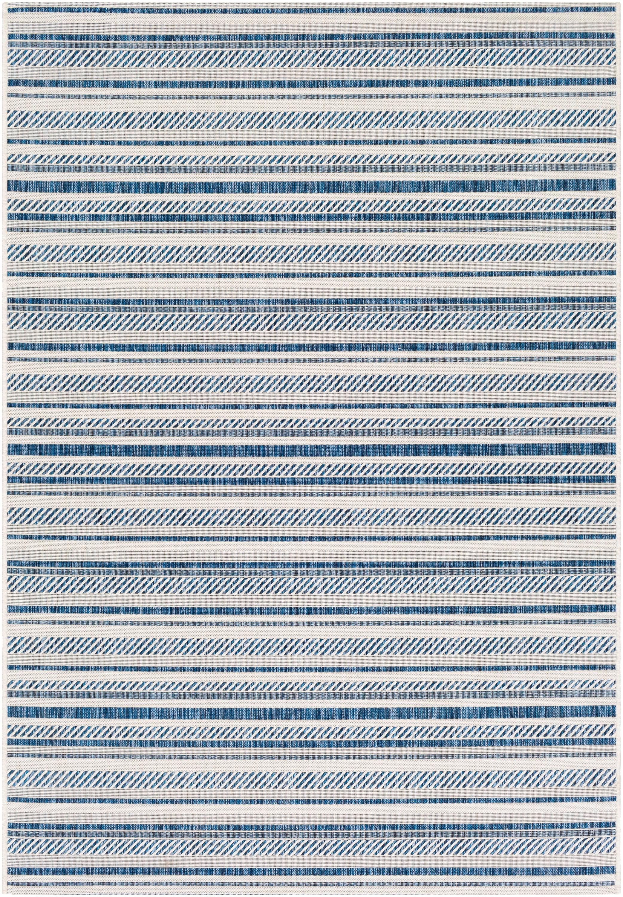 Livabliss Eagean Global Indoor/Outdoor Area Rug,7'10" x 10'2",Navy
