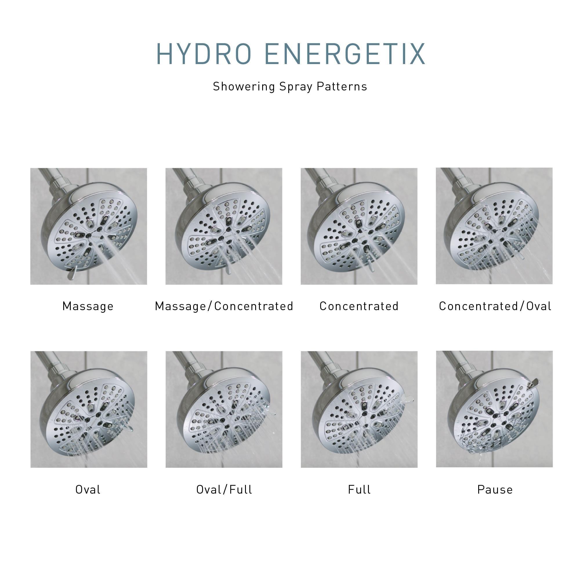 Moen Hydro Energetix Eight-Function Handheld Shower 200H0