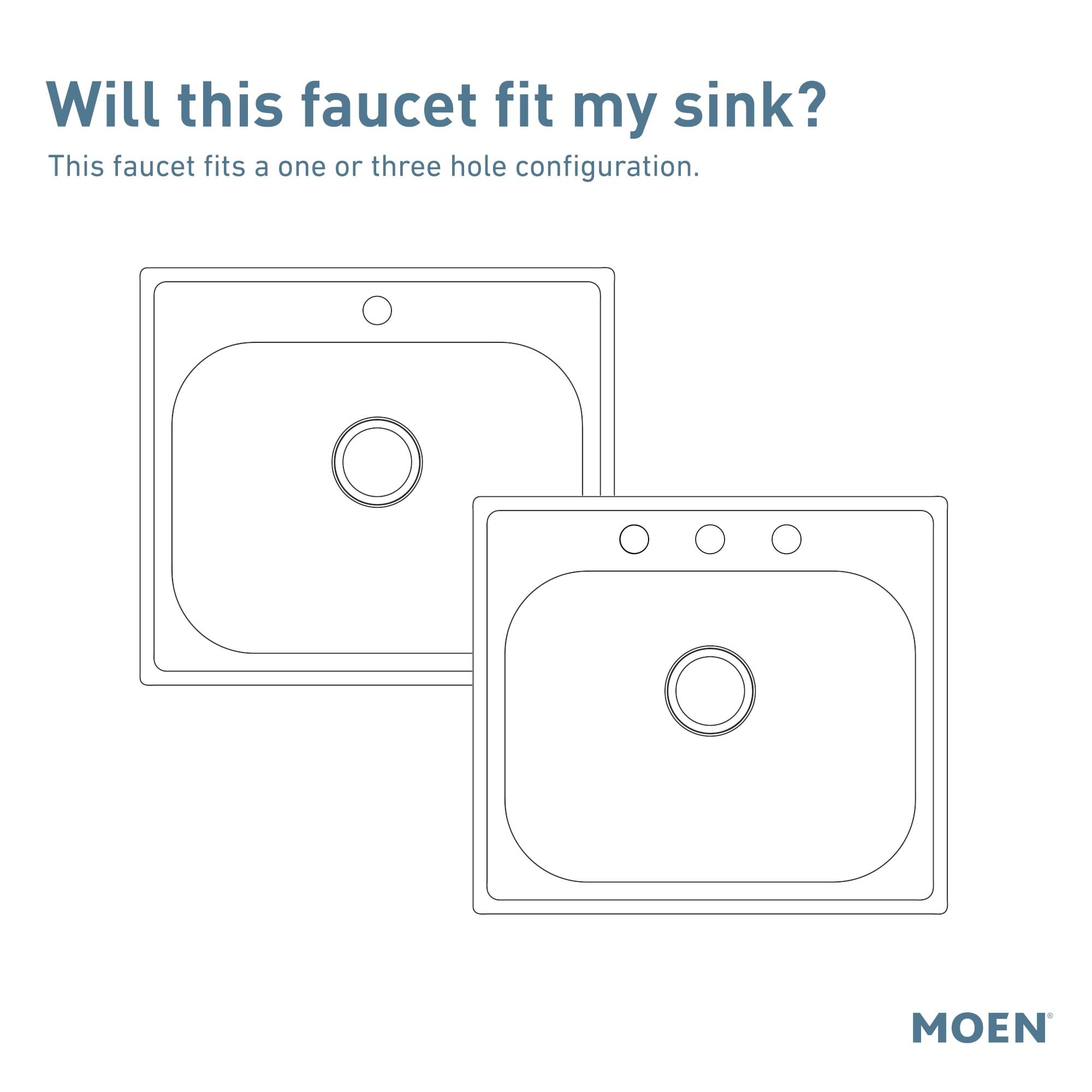 Moen 7185C Chrome one-handle pulldown kitchen faucet