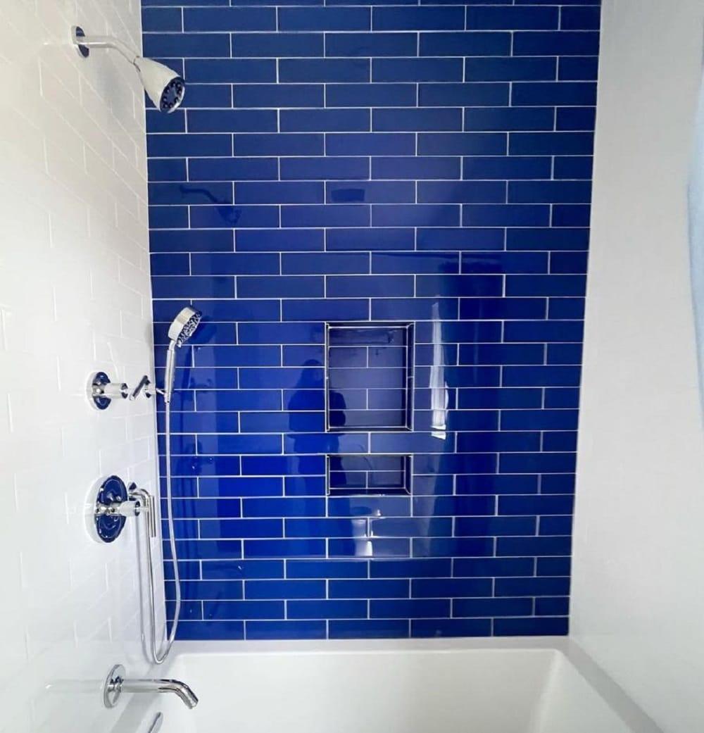 3" X 12" Glass Brick Look Subway Wall Tile
