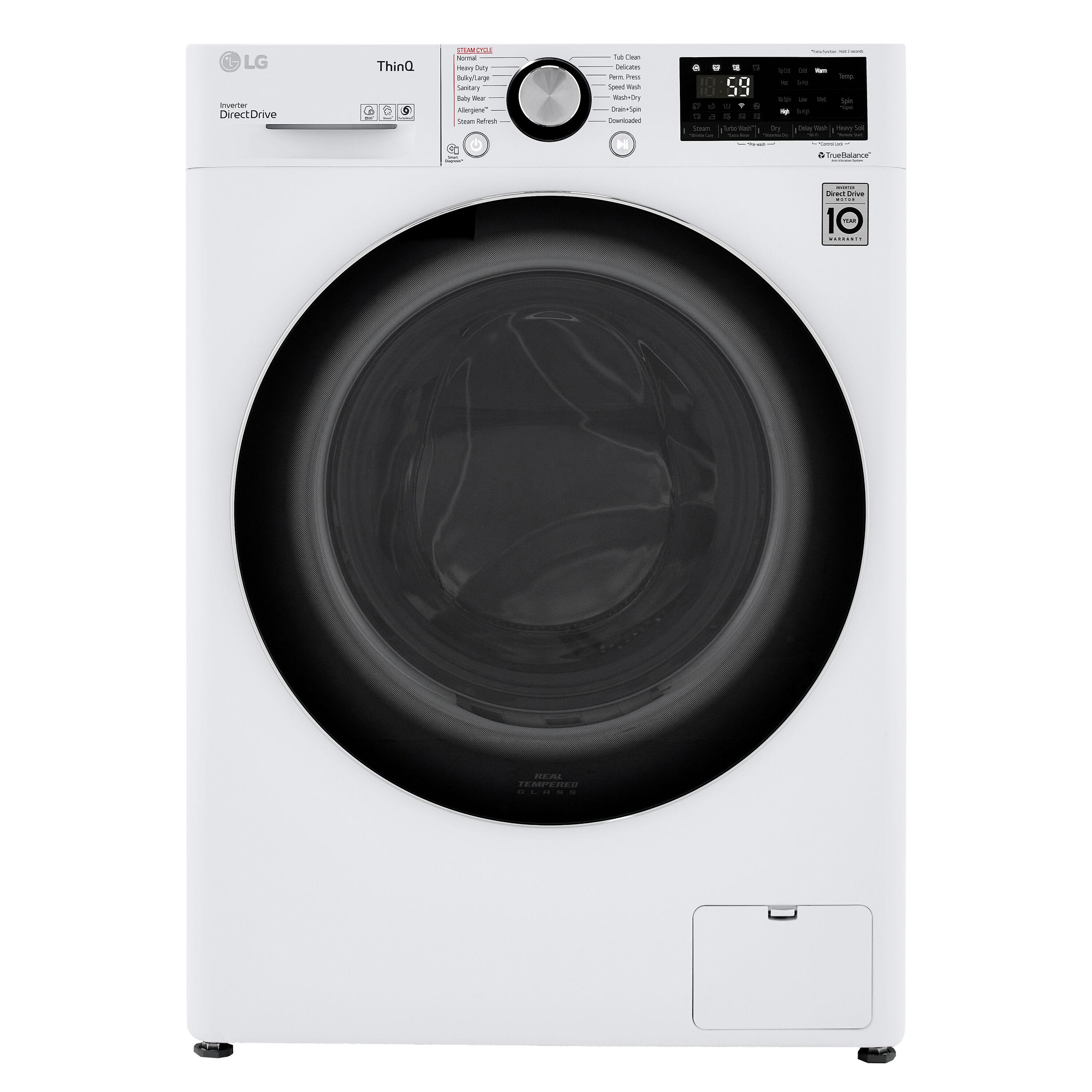 LG 24 Inch White Smart All-In-One Washer Dryer Combo