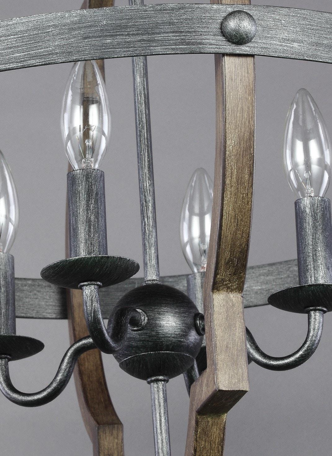 Stardust Chrome Quatrefoil 4-Light Incandescent Pendant