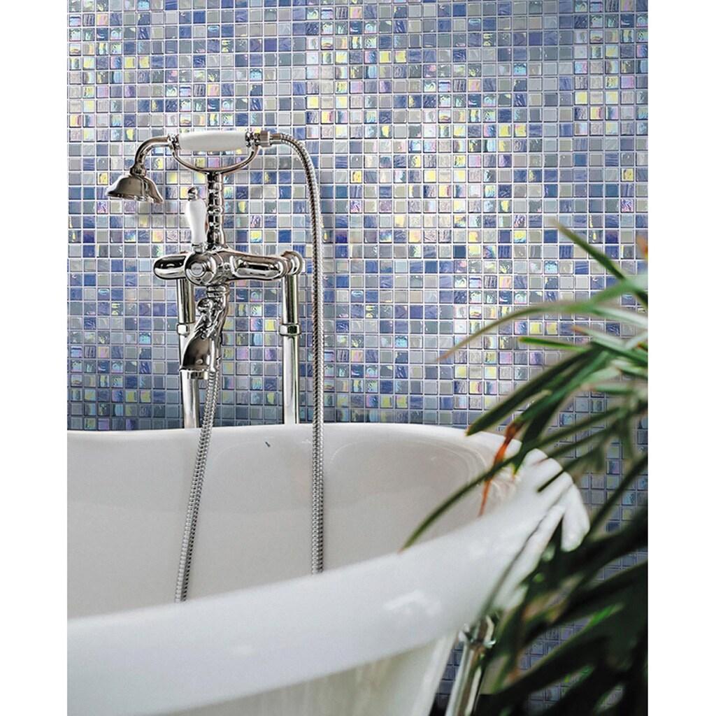 Mingles 0.6" x 0.6" Glass Mosaic Grid Wall & Floor Tile