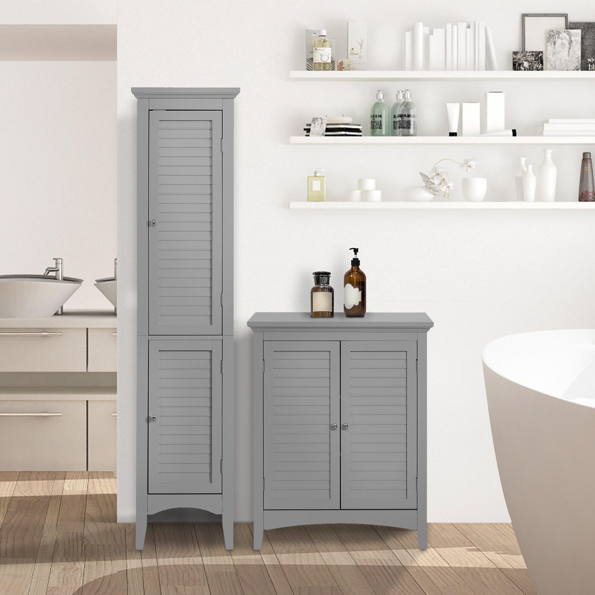 Teamson Home Glancy Freestanding Linen Tower