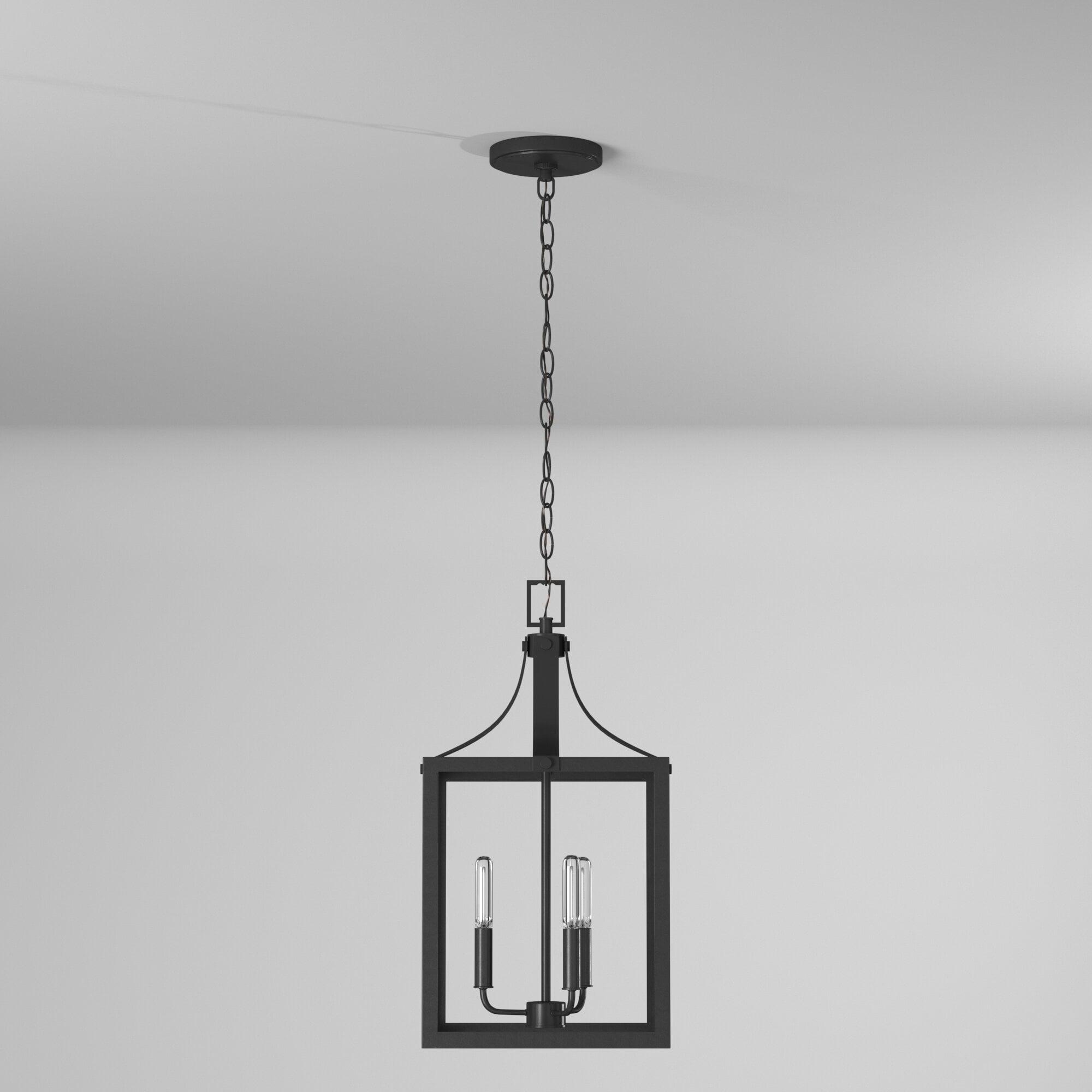 Labette 3-Light Black Bronze Accented Lantern Pendant