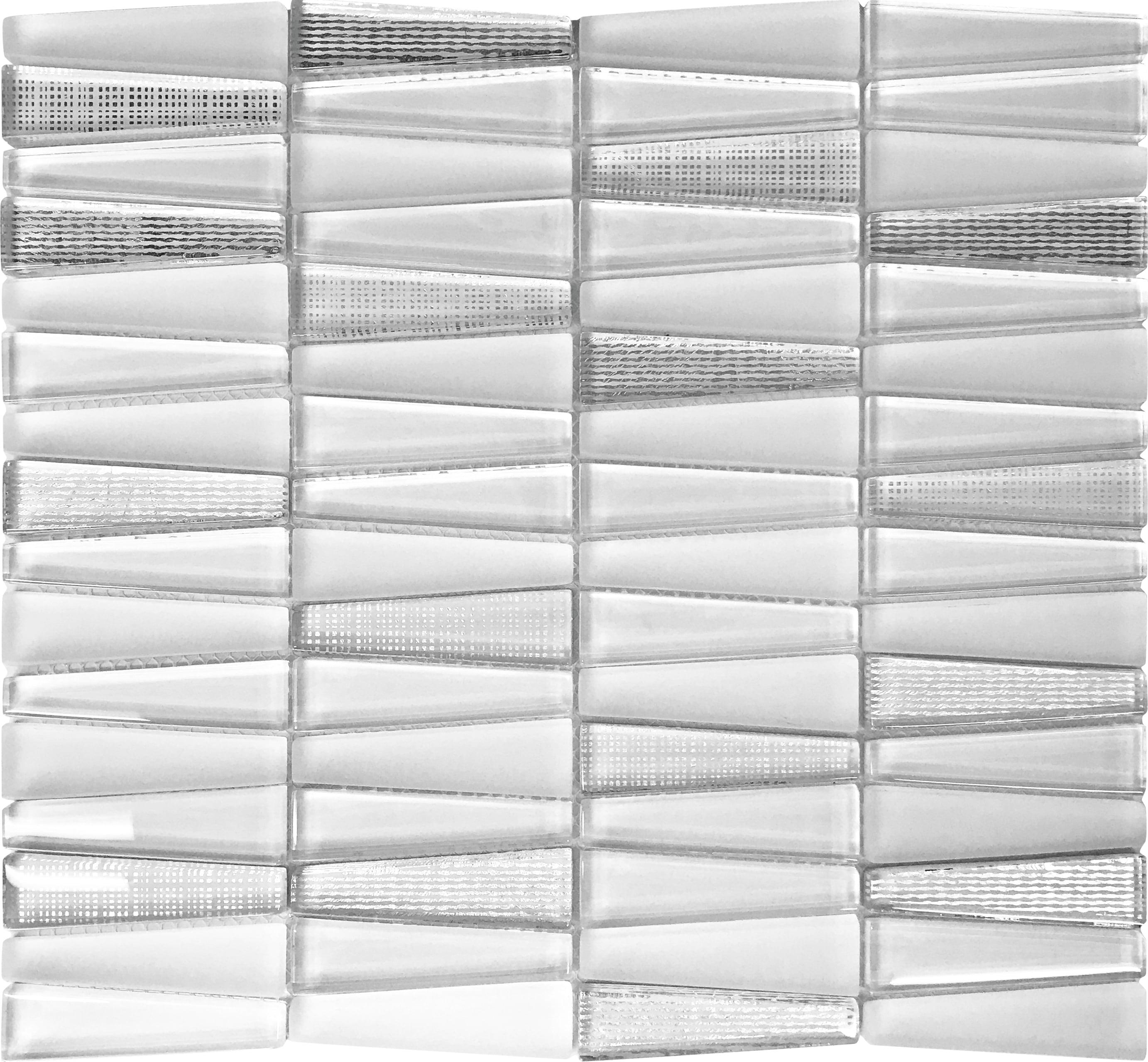 1" x 3" Glass Brick Joint Mosaic Wall and Floor Tile