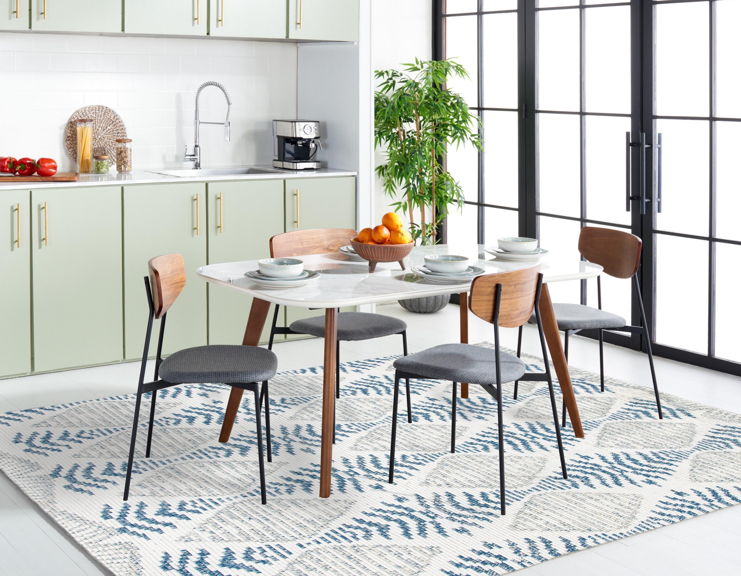 Kenya KNY175 Hand Knotted Area Rug - Blue/Ivory - 8'x10' - Safavieh