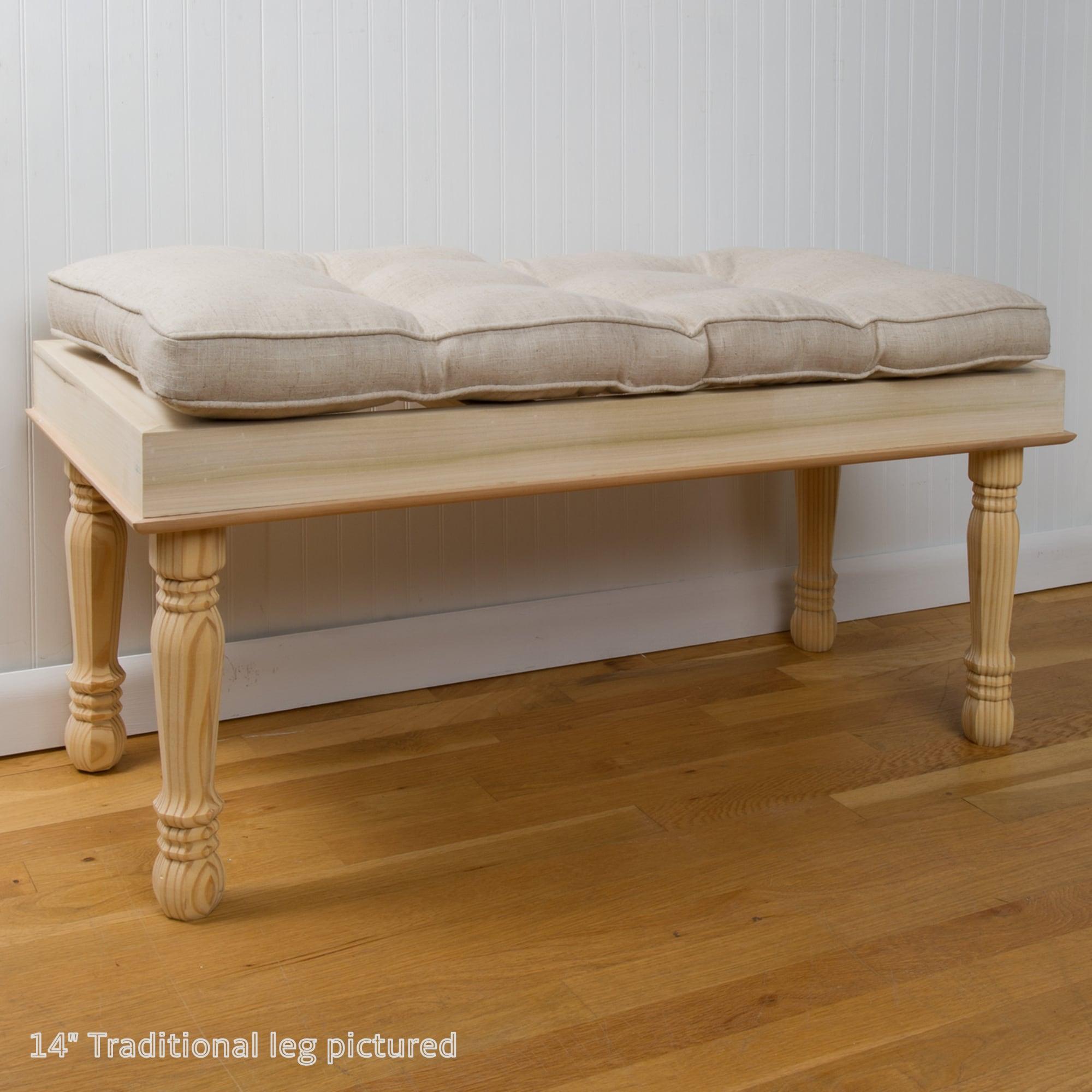 Waddell 6 in. H Traditional Pine Table Leg