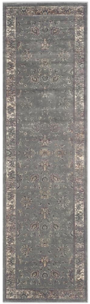 SAFAVIEH Vintage Jaxon Traditional Runner Rug, Grey/Multi, 2'2" x 12'