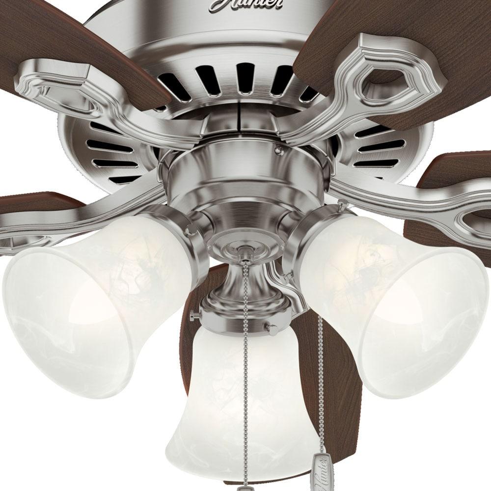 42" Builder 5 - Blade Standard Ceiling Fan with Pull Chain and Light Kit Included